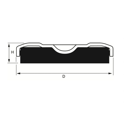 Serious Medium Duty Cup Machine Mount Round Anti Vibration Mount, Cup Mount with 50kg Compression Load