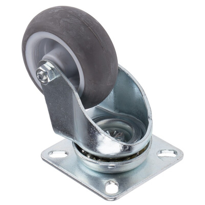 RS PRO Swivel Castor Wheel, 18kg Capacity, 63mm Wheel