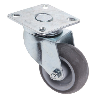 RS PRO Swivel Castor Wheel, 18kg Capacity, 63mm Wheel