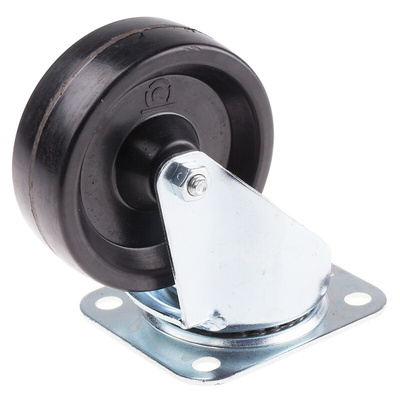 RS PRO Swivel Castor Wheel, 120kg Capacity, 100mm Wheel