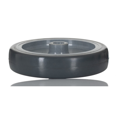 RS PRO Black Rubber Anti-Static Trolley Wheel, 60kg