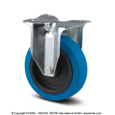 Tente Fixed Castor Wheel, 250kg Capacity, 125mm Wheel