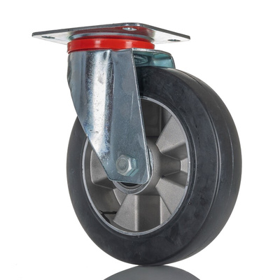 RS PRO Swivel Castor Wheel, 460kg Capacity, 200mm Wheel