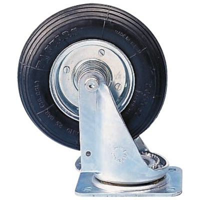 RS PRO Swivel Castor Wheel, 150kg Capacity, 260mm Wheel