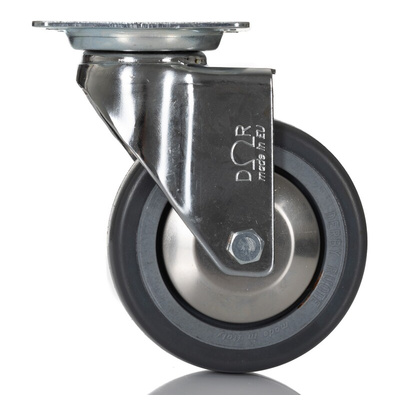 RS PRO Swivel Castor Wheel, 50kg Capacity, 80mm Wheel