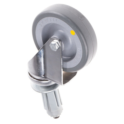 RS PRO Swivel Castor Wheel, 50kg Capacity, 80mm Wheel