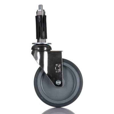 RS PRO Swivel Castor Wheel, 60kg Capacity, 100mm Wheel