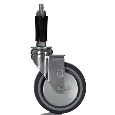 RS PRO Swivel Castor Wheel, 60kg Capacity, 100mm Wheel