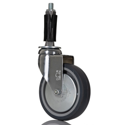 RS PRO Swivel Castor Wheel, 60kg Capacity, 100mm Wheel