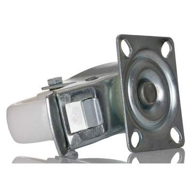 RS PRO Braked Swivel Castor Wheel, 70kg Capacity, 75mm Wheel