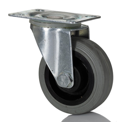 RS PRO Swivel Castor Wheel, 70kg Capacity, 75mm Wheel