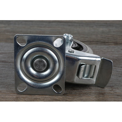 RS PRO Swivel Castor Wheel, 70kg Capacity, 75mm Wheel