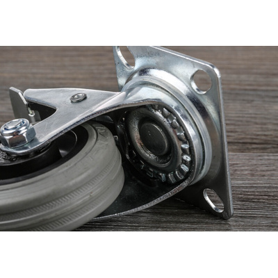 RS PRO Swivel Castor Wheel, 70kg Capacity, 75mm Wheel