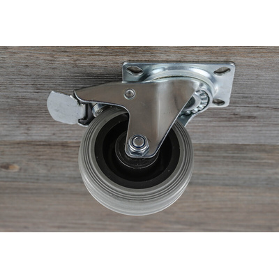 RS PRO Swivel Castor Wheel, 70kg Capacity, 75mm Wheel