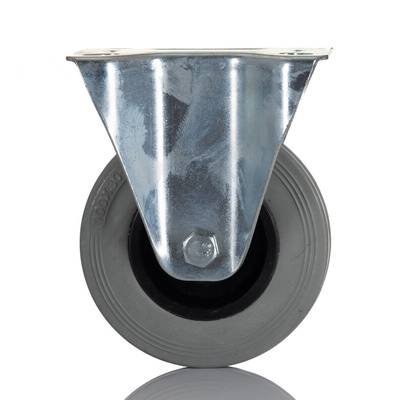 RS PRO Fixed Castor Wheel, 70kg Capacity, 100mm Wheel