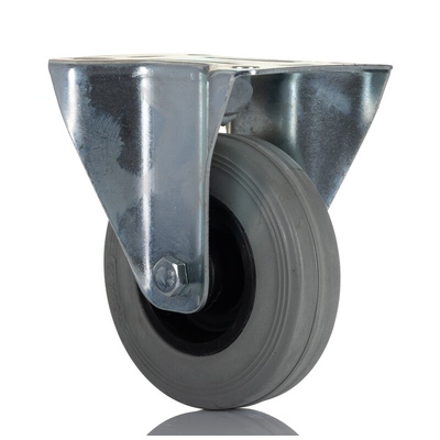 RS PRO Fixed Castor Wheel, 70kg Capacity, 100mm Wheel
