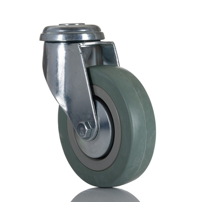 RS PRO Swivel Castor Wheel, 80kg Capacity, 100mm Wheel