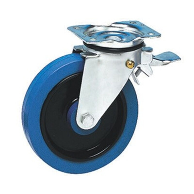 Guitel Hervieu Braked Swivel Castor Wheel, 400kg Capacity, 200mm Wheel