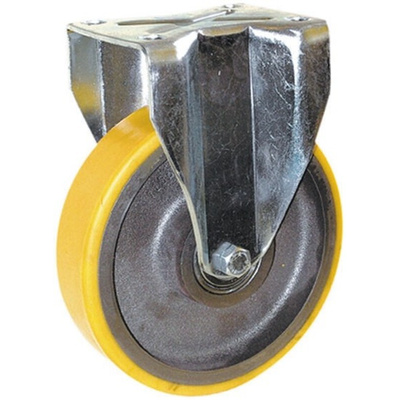 Guitel Hervieu Fixed Castor Wheel, 900kg Capacity, 200mm Wheel
