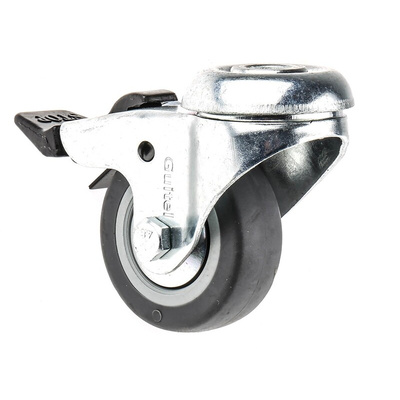 Guitel Hervieu Braked Swivel Castor Wheel, 40kg Capacity, 50mm Wheel