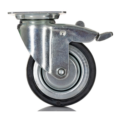 Tente Braked Swivel Castor Wheel, 55kg Capacity, 75mm Wheel
