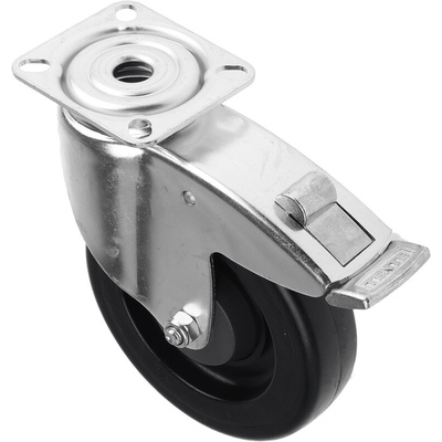 Tente Braked Swivel Castor Wheel, 100kg Capacity, 125mm Wheel