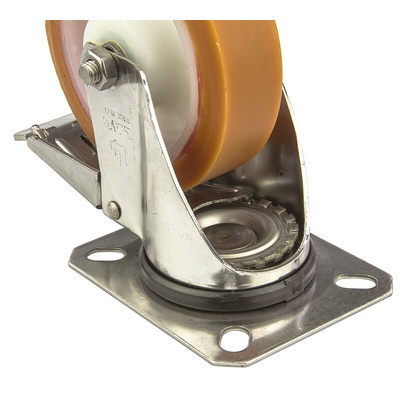 LAG Braked Swivel Castor Wheel, 150kg Capacity, 100mm Wheel