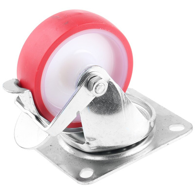Flexello Braked Swivel Castor Wheel, 200kg Capacity, 100mm Wheel