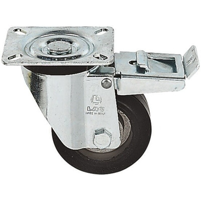 LAG Braked Swivel Castor Wheel, 220kg Capacity, 125mm Wheel