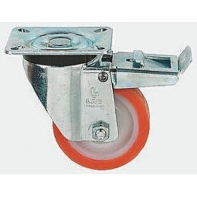 LAG Braked Swivel Castor Wheel, 250kg Capacity, 125mm Wheel