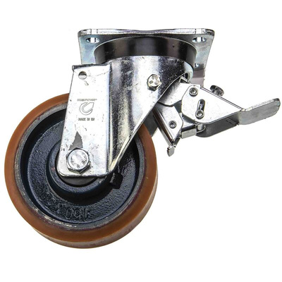 LAG Braked Swivel Castor Wheel, 450kg Capacity, 150mm Wheel