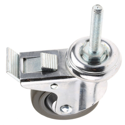 Guitel Hervieu Braked Swivel Castor Wheel, 70kg Capacity, 80mm Wheel