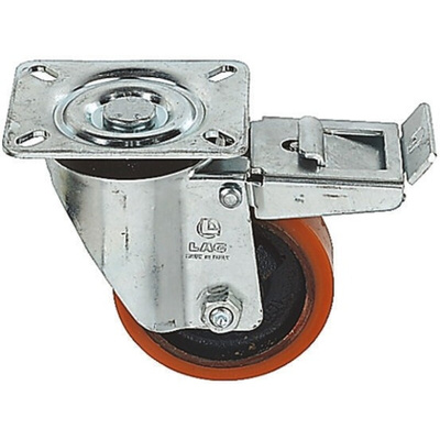 LAG Braked Swivel Castor Wheel, 300kg Capacity, 125mm Wheel