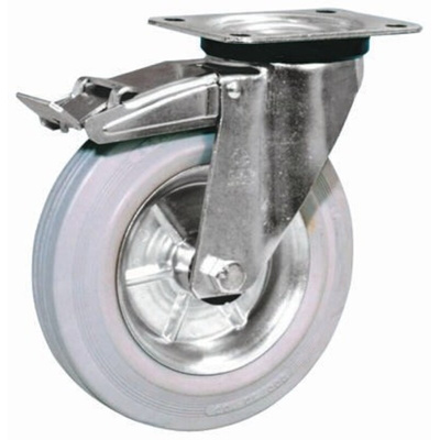 LAG Braked Swivel Castor Wheel, 120kg Capacity, 125mm Wheel