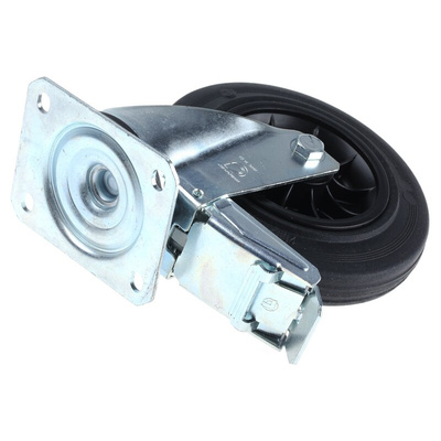 LAG Braked Swivel Castor Wheel, 205kg Capacity, 200mm Wheel