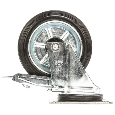 LAG Braked Swivel Castor Wheel, 180kg Capacity, 160mm Wheel