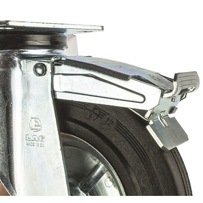 LAG Braked Swivel Castor Wheel, 230kg Capacity, 200mm Wheel