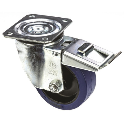 LAG Braked Swivel Castor Wheel, 150kg Capacity, 100mm Wheel