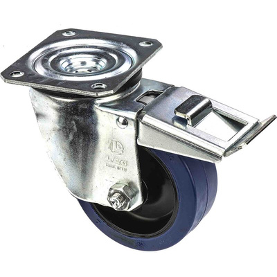 LAG Braked Swivel Castor Wheel, 180kg Capacity, 125mm Wheel