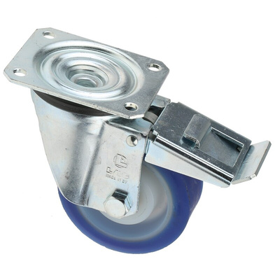 LAG Braked Swivel Castor Wheel, 200kg Capacity, 100mm Wheel