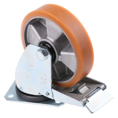 LAG Braked Swivel Castor Wheel, 200kg Capacity, 125mm Wheel