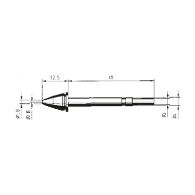 Ersa Ø 1.8 mm Straight Conical Soldering Iron Tip for use with X-Tool