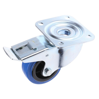 Tente Braked Swivel Castor Wheel, 70kg Capacity, 80mm Wheel