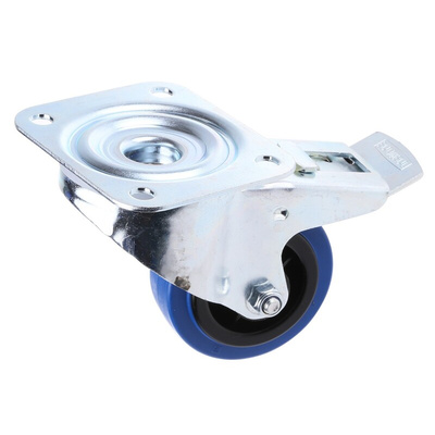 Tente Braked Swivel Castor Wheel, 70kg Capacity, 80mm Wheel