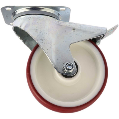 Tente Braked Swivel Castor Wheel, 350kg Capacity, 160mm Wheel