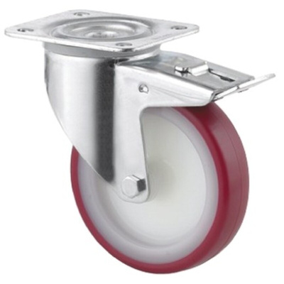 Tente Braked Swivel Castor Wheel, 350kg Capacity, 200mm Wheel