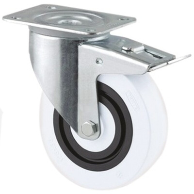 Tente Braked Swivel Castor Wheel, 400kg Capacity, 125mm Wheel