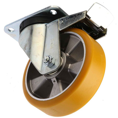 Tente Braked Swivel Castor Wheel, 600kg Capacity, 160mm Wheel