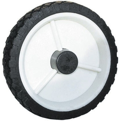 Guitel Hervieu Black, White Rubber Trolley Wheel, 50kg