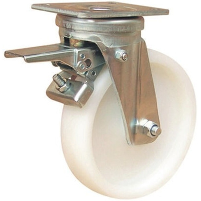 Guitel Hervieu Braked Swivel Castor Wheel, 1000kg Capacity, 200mm Wheel
